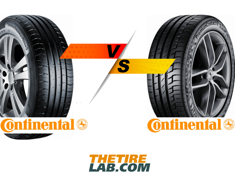 Comparison: Continental ContiPremiumContact 5 vs. Continental PremiumContact  6