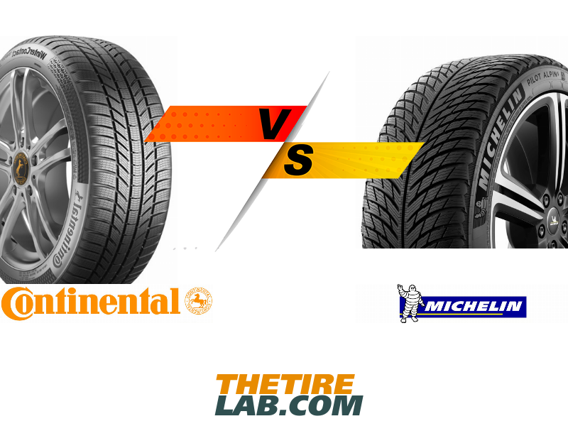 P PILOT TS Michelin ALPIN vs. 870 Comparison: Continental WinterContact 5